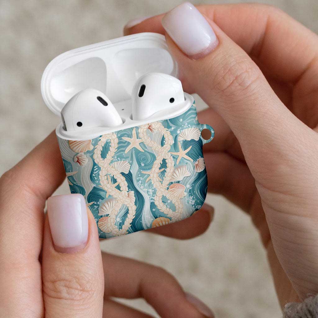 Hawaii Lei Seashells Starfish AirPods Case Fresh Summer Vibe - Polynesian Pride