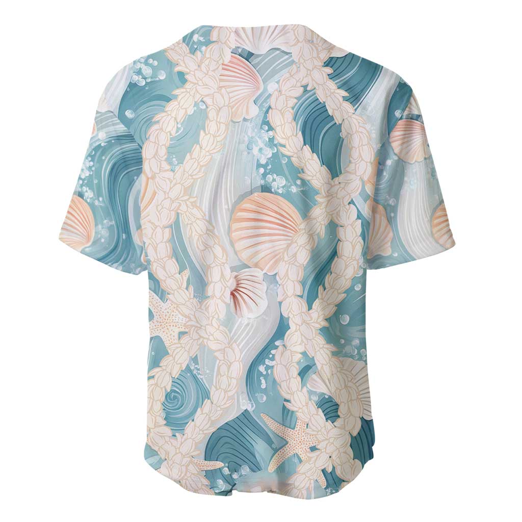 Hawaii Lei Seashells Starfish Baseball Jersey Fresh Summer Vibe - Polynesian Pride