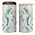 Hawaii Lei Seashells Starfish 4 in 1 Can Cooler Tumbler Fresh Summer Vibe - Polynesian Pride