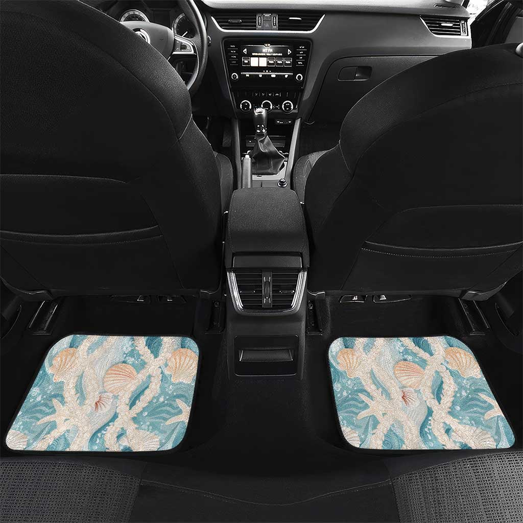 Hawaii Lei Seashells Starfish Car Mats Fresh Summer Vibe - Polynesian Pride