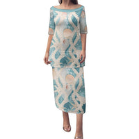 Hawaii Lei Seashells Starfish Family Matching Puletasi and Hawaiian Shirt Fresh Summer Vibe - Polynesian Pride