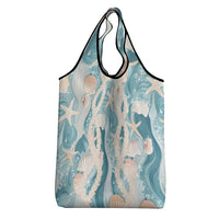 Hawaii Lei Seashells Starfish Grocery Bag Fresh Summer Vibe - Polynesian Pride