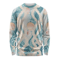 Hawaii Lei Seashells Starfish Long Sleeve Shirt Fresh Summer Vibe - Polynesian Pride