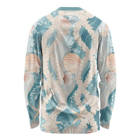 Hawaii Lei Seashells Starfish Long Sleeve Shirt Fresh Summer Vibe - Polynesian Pride