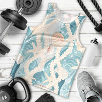 Hawaii Lei Seashells Starfish Men Tank Top Fresh Summer Vibe - Polynesian Pride