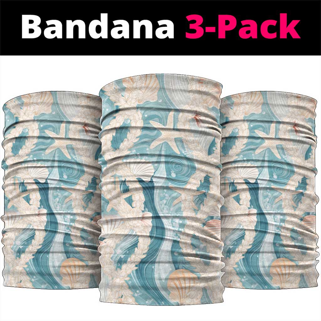 Hawaii Lei Seashells Starfish Neck Gaiter Fresh Summer Vibe - Polynesian Pride
