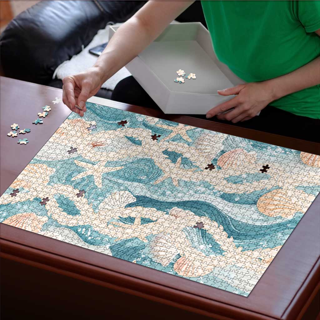 Hawaii Lei Seashells Starfish Puzzle Fresh Summer Vibe - Polynesian Pride