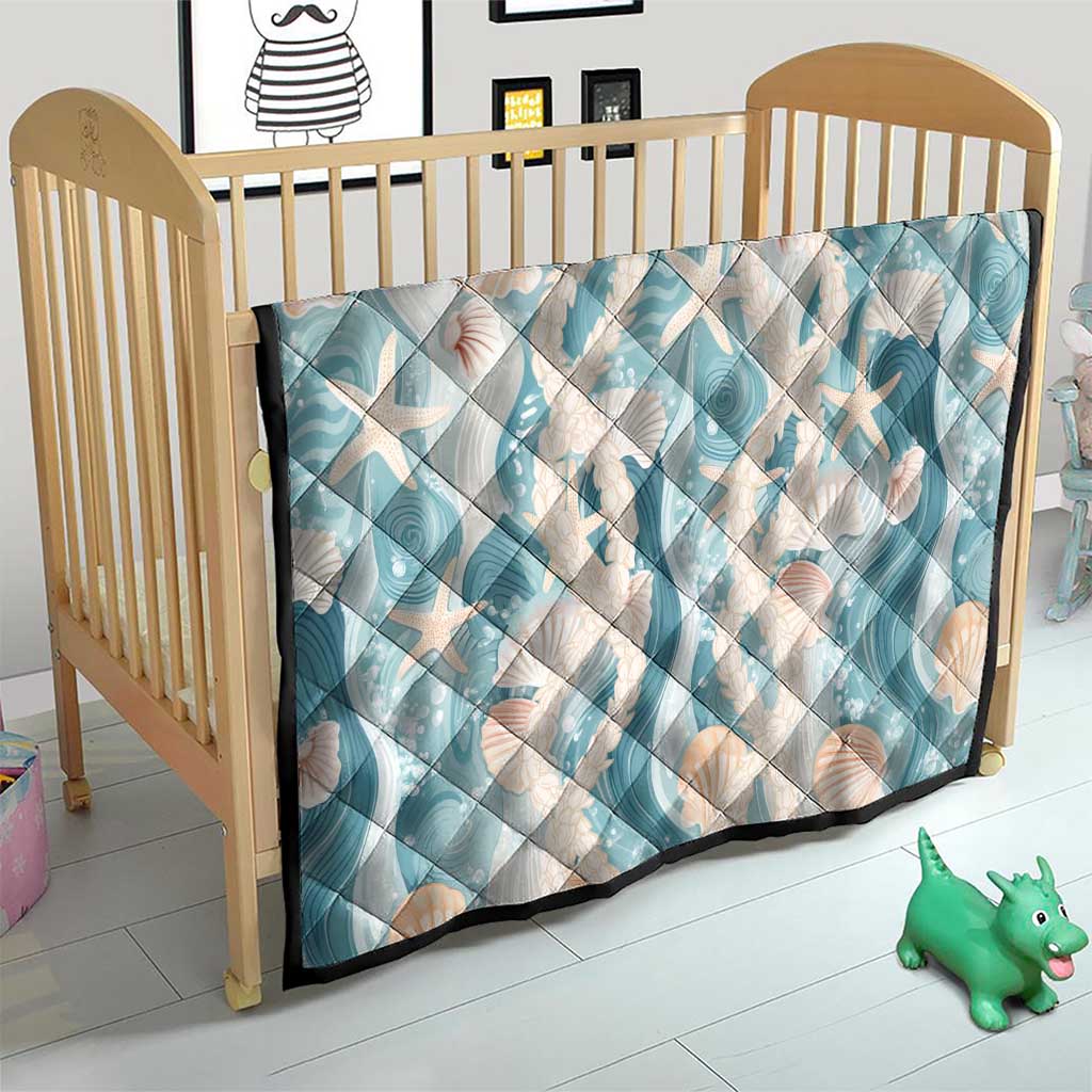 Hawaii Lei Seashells Starfish Quilt Fresh Summer Vibe - Polynesian Pride