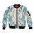 Hawaii Lei Seashells Starfish Sleeve Zip Bomber Jacket Fresh Summer Vibe - Polynesian Pride