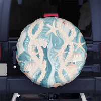 Hawaii Lei Seashells Starfish Spare Tire Cover Fresh Summer Vibe - Polynesian Pride