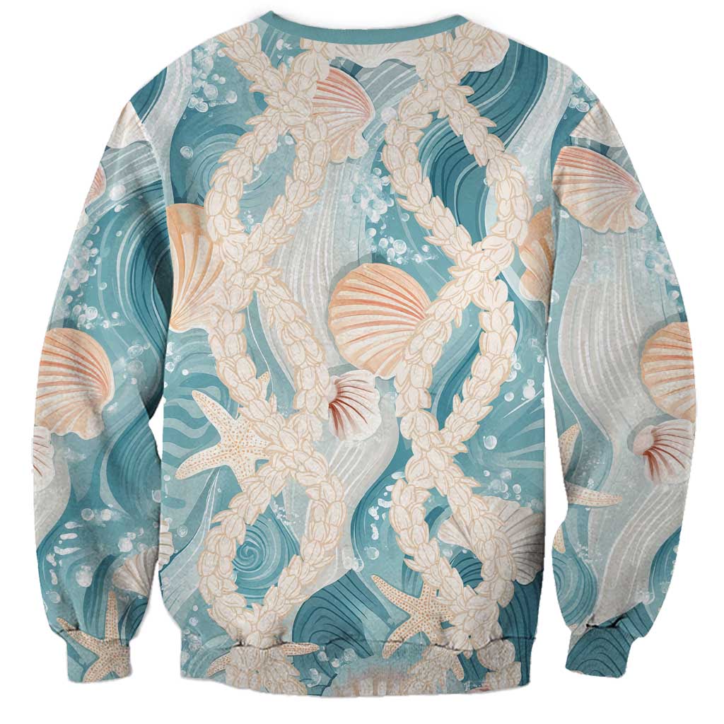 Hawaii Lei Seashells Starfish Sweatshirt Fresh Summer Vibe - Polynesian Pride