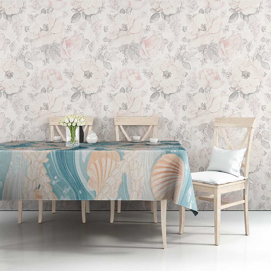 Hawaii Lei Seashells Starfish Tablecloth Fresh Summer Vibe - Polynesian Pride