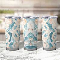 Hawaii Lei Seashells Starfish Tumbler Cup Fresh Summer Vibe - Polynesian Pride