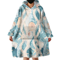 Hawaii Lei Seashells Starfish Wearable Blanket Hoodie Fresh Summer Vibe - Polynesian Pride