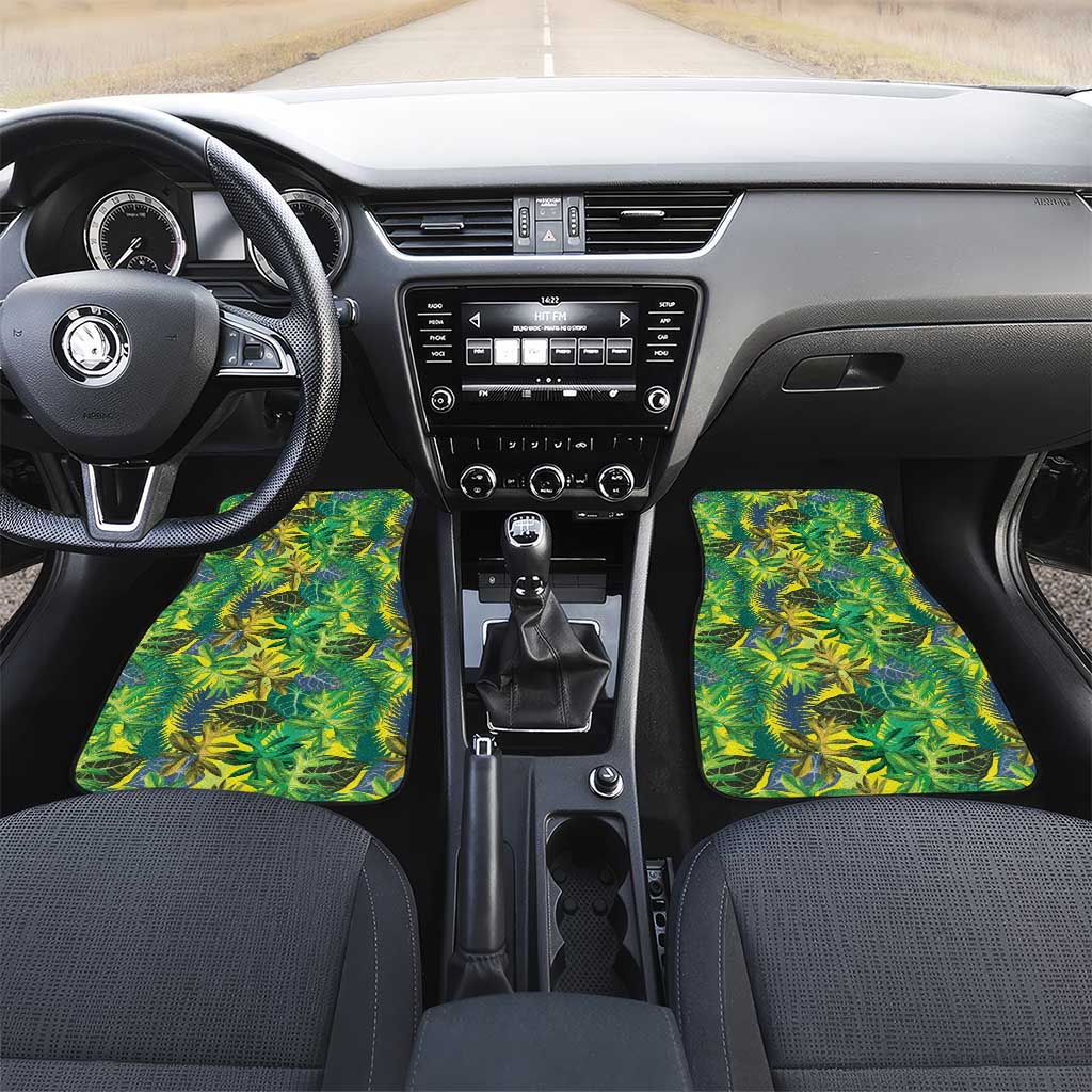 Hawaii Summer Tropical Leaves Car Mats - Polynesian Pride