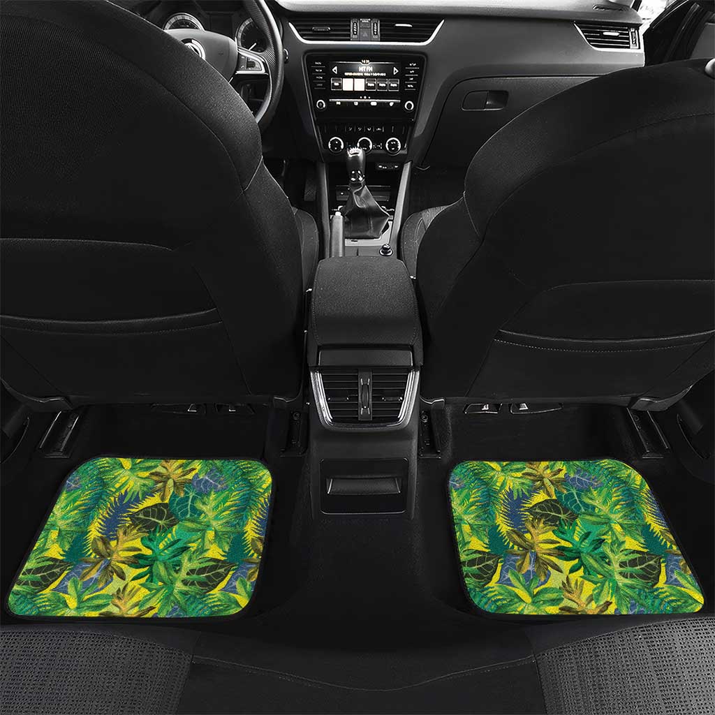 Hawaii Summer Tropical Leaves Car Mats - Polynesian Pride