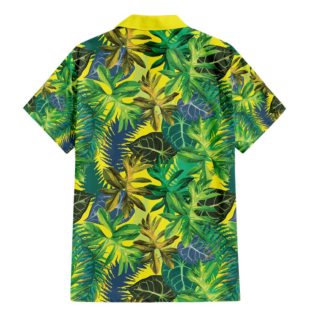 Hawaii Summer Tropical Leaves Family Matching Mermaid Dress and Hawaiian Shirt - Polynesian Pride