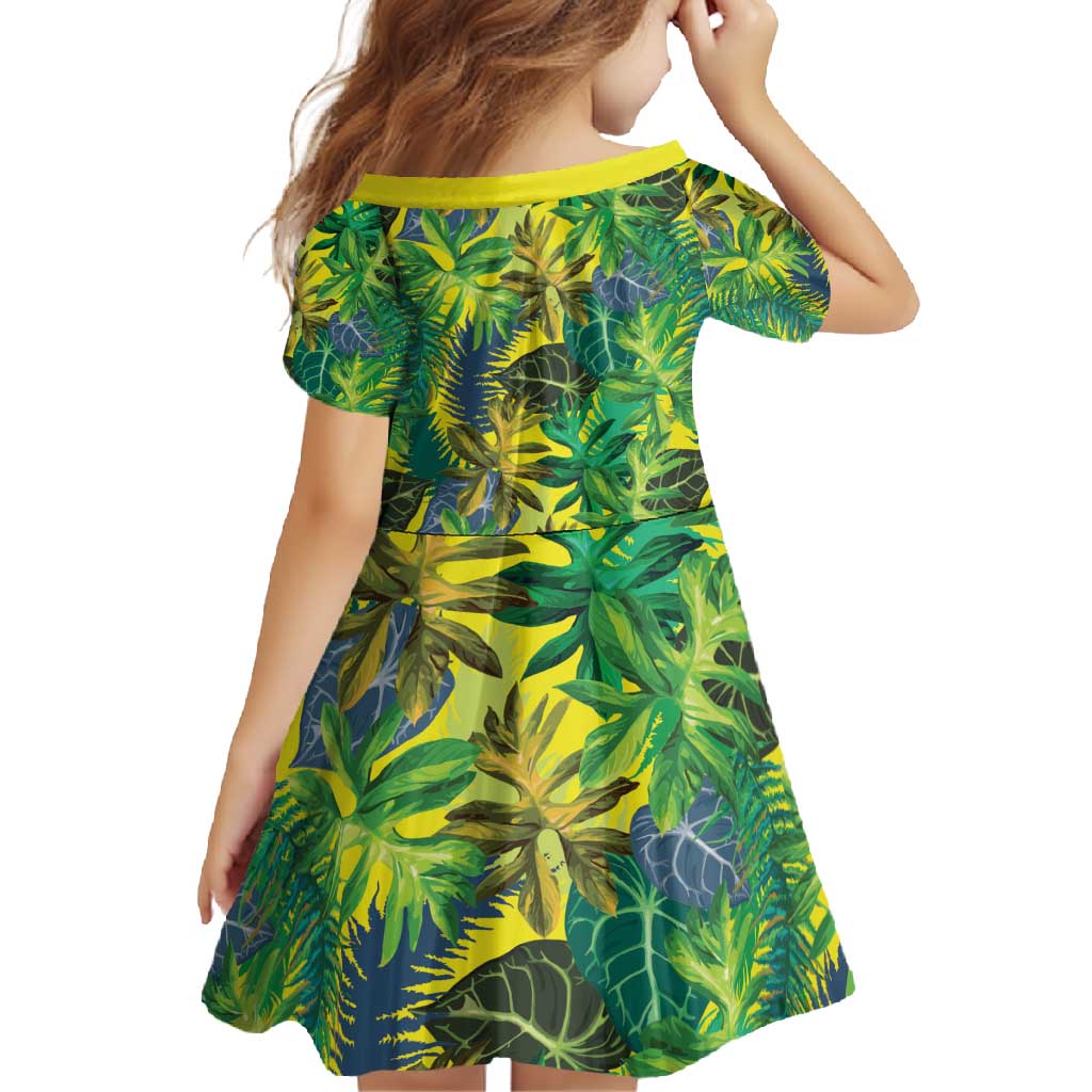 Hawaii Summer Tropical Leaves Family Matching Tank Maxi Dress and Hawaiian Shirt - Polynesian Pride