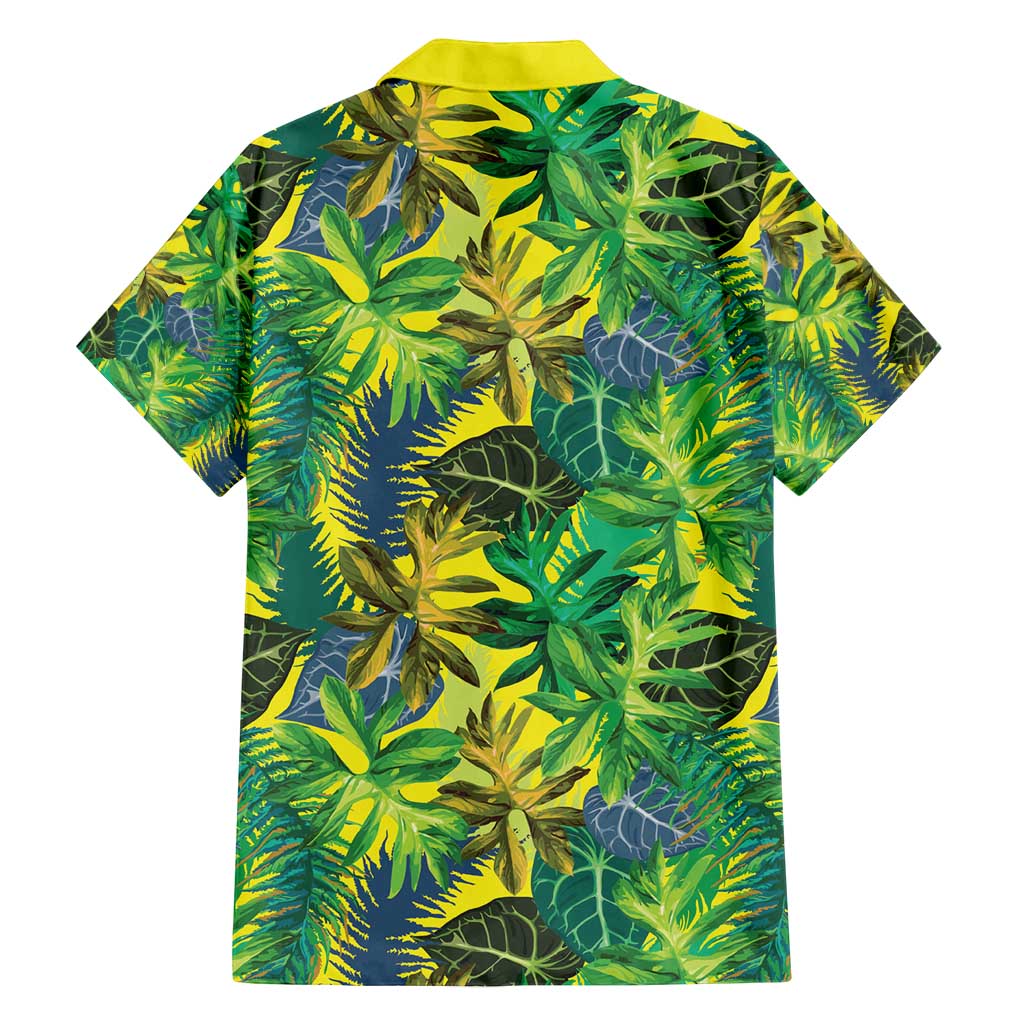 Hawaii Summer Tropical Leaves Family Matching Tank Maxi Dress and Hawaiian Shirt - Polynesian Pride