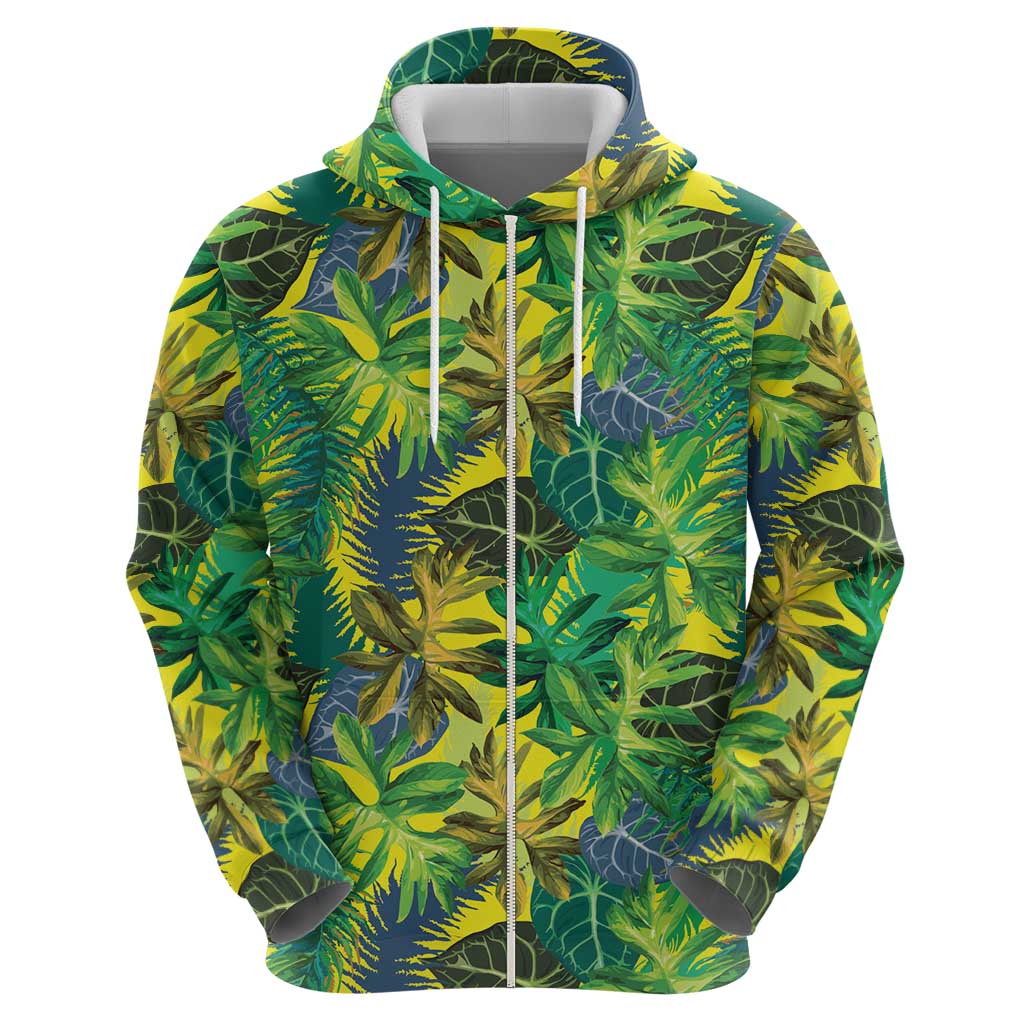 Hawaii Summer Tropical Leaves Hoodie - Polynesian Pride