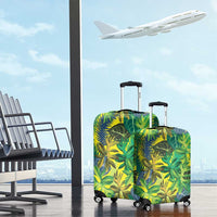 Hawaii Summer Tropical Leaves Luggage Cover - Polynesian Pride