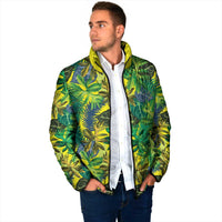 Hawaii Summer Tropical Leaves Padded Jacket - Polynesian Pride