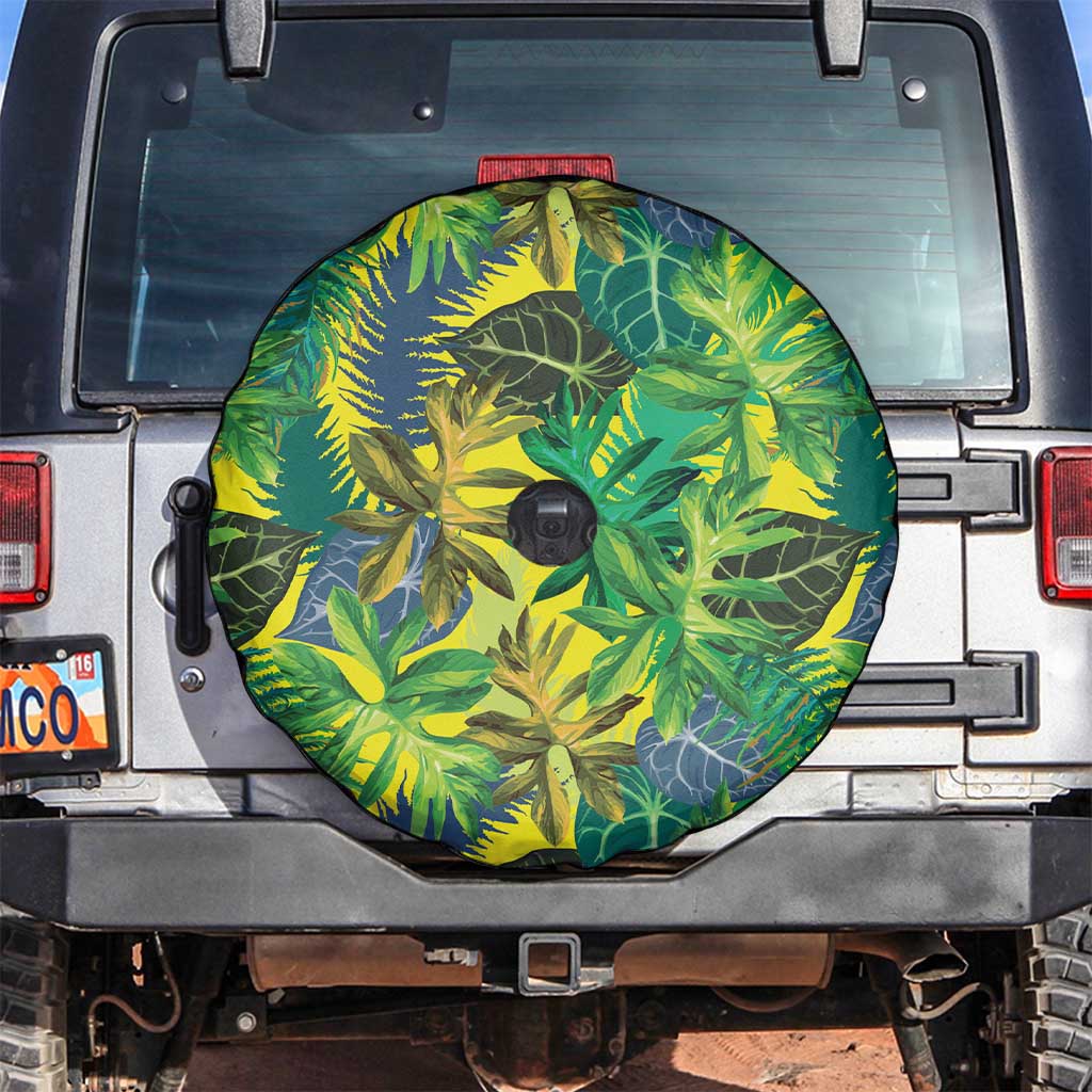Hawaii Summer Tropical Leaves Spare Tire Cover - Polynesian Pride