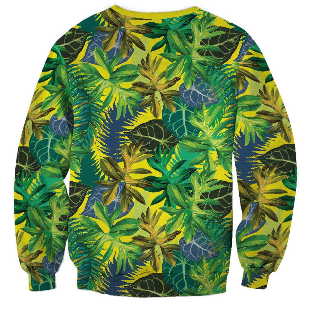 Hawaii Summer Tropical Leaves Sweatshirt - Polynesian Pride