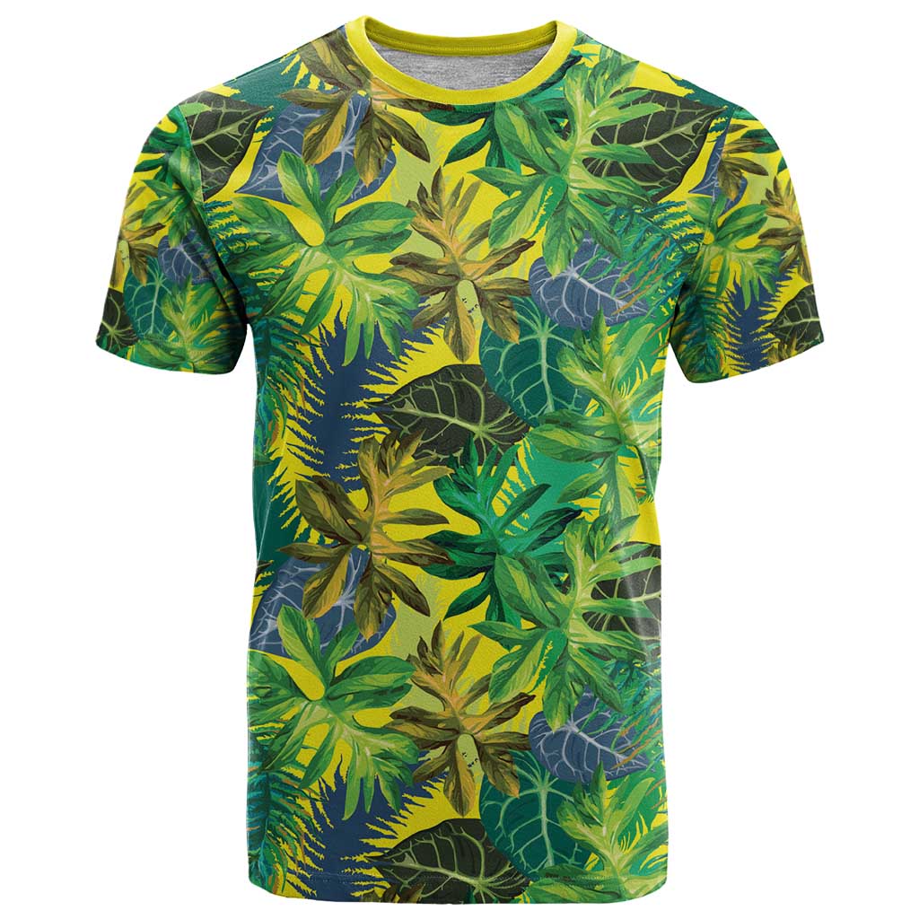 Hawaii Summer Tropical Leaves T Shirt - Polynesian Pride