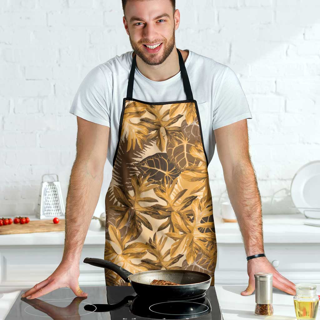 Hawaii Gold Tropical Leaves Apron - Polynesian Pride