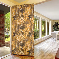Hawaii Gold Tropical Leaves Door Cover - Polynesian Pride