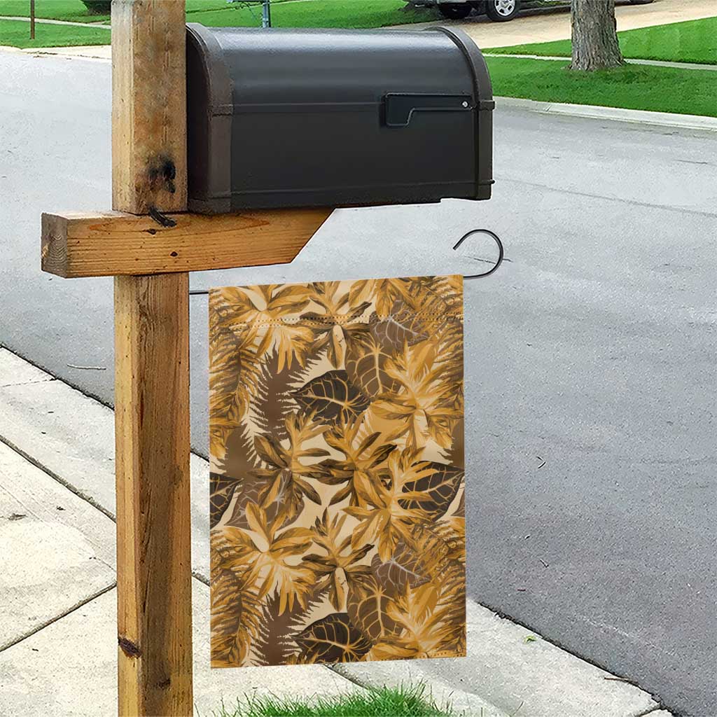 Hawaii Gold Tropical Leaves Garden Flag - Polynesian Pride