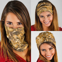 Hawaii Gold Tropical Leaves Neck Gaiter - Polynesian Pride