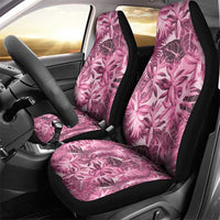 Hawaii Pink Tropical Leaves Car Seat Cover - Polynesian Pride