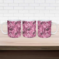 Hawaii Pink Tropical Leaves Ceramic Mug LT01 - Polynesian Pride