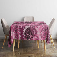Hawaii Pink Tropical Leaves Tablecloth - Polynesian Pride