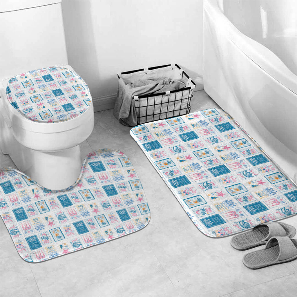 Hawaii Coastal Summer Postcard Bathroom Set