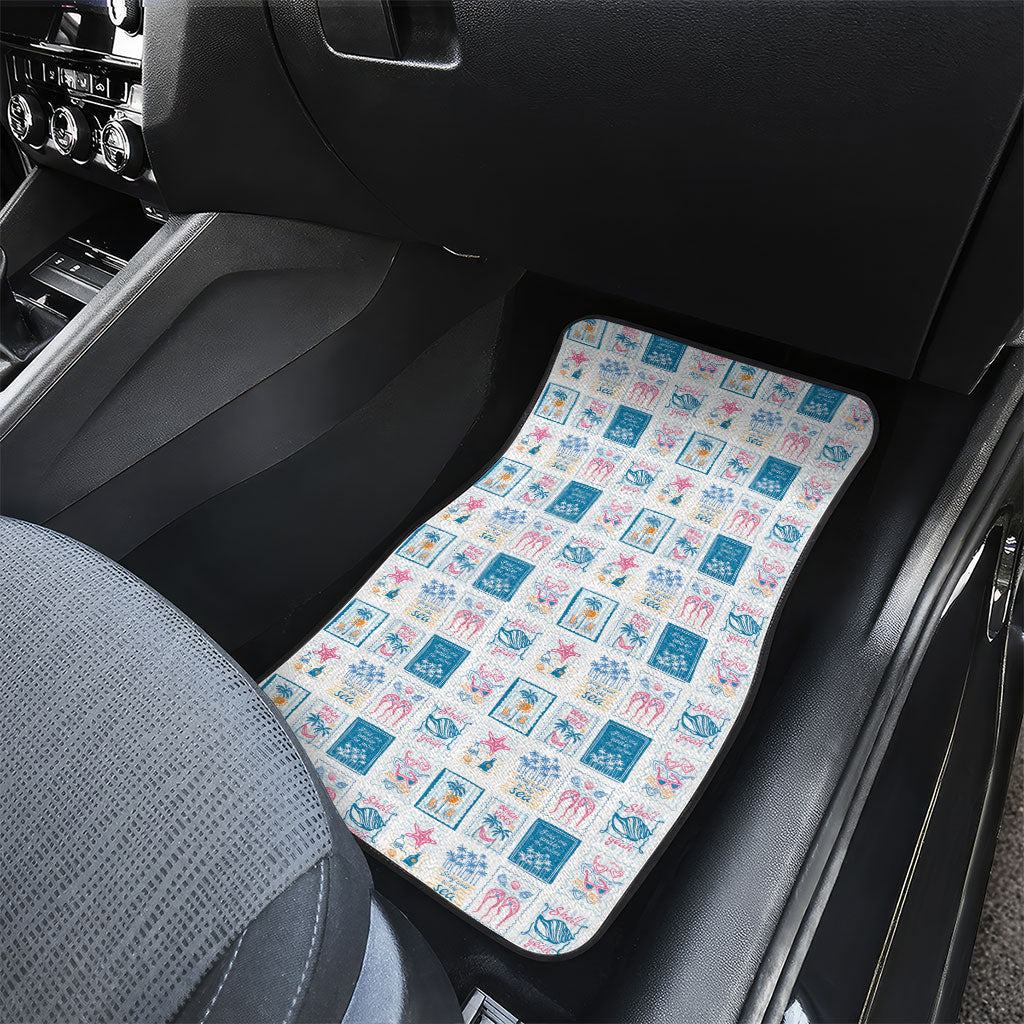 Hawaii Coastal Summer Postcard Car Mats