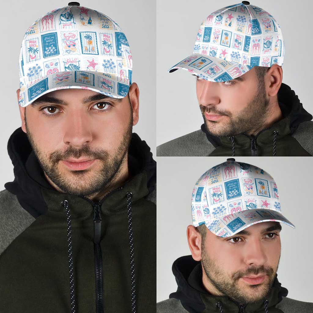 Hawaii Coastal Summer Postcard Classic Cap
