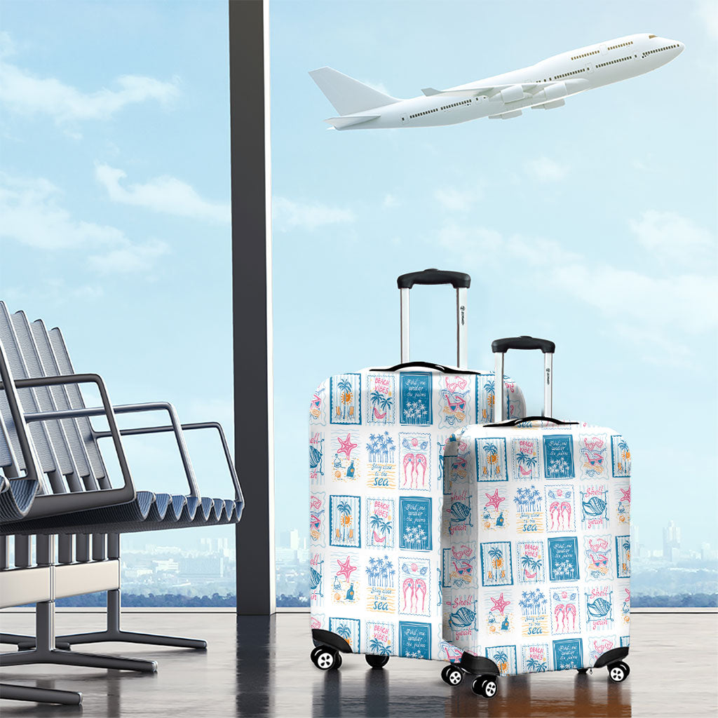 Hawaii Coastal Summer Postcard Luggage Cover