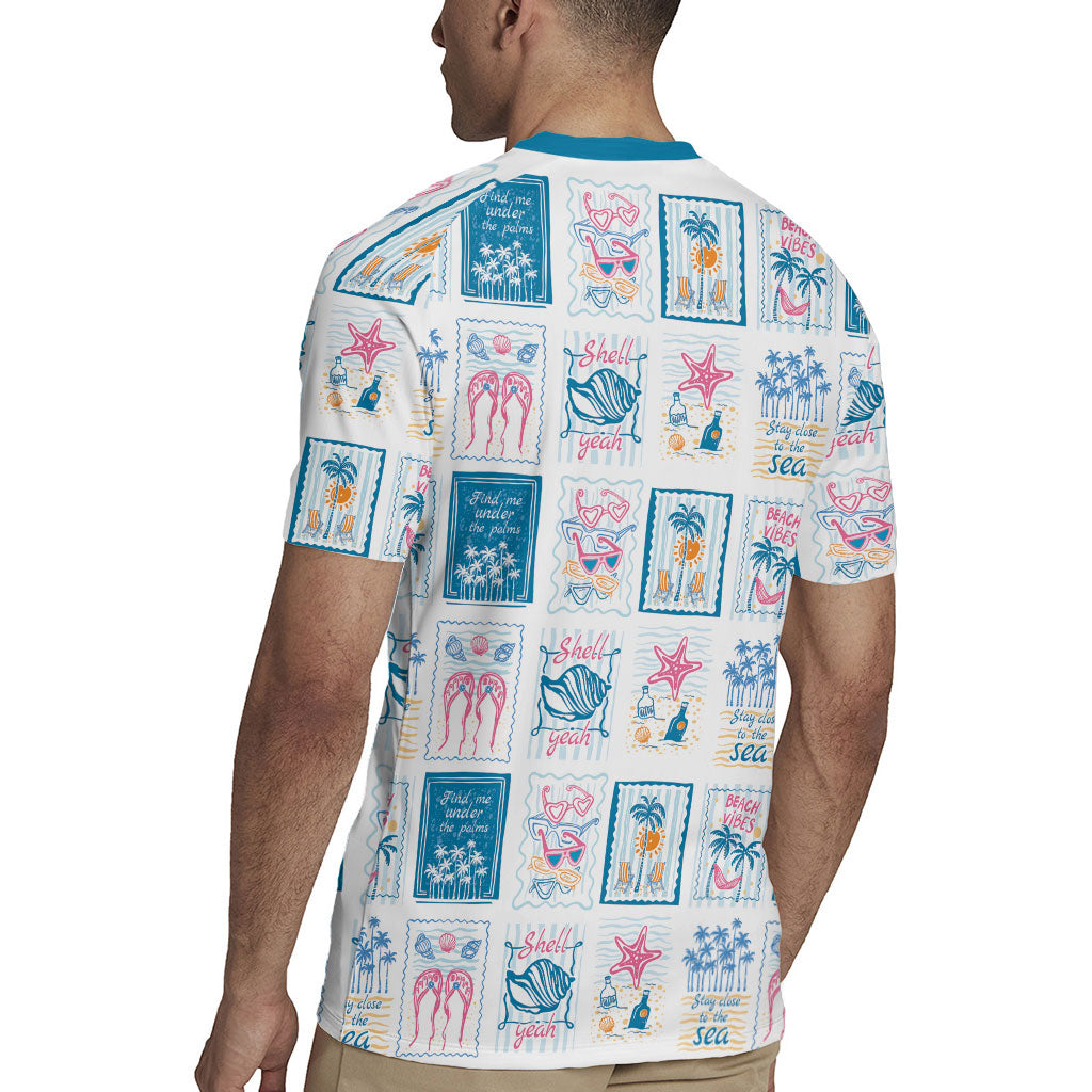 Hawaii Coastal Summer Postcard Rugby Jersey