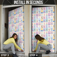 Aloha Summer Posters Grunge Textures Door Cover