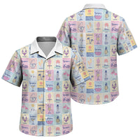Aloha Summer Posters Grunge Textures Family Matching Puletasi and Hawaiian Shirt