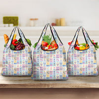 Aloha Summer Posters Grunge Textures Grocery Bag