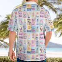 Aloha Summer Posters Grunge Textures Hawaiian Shirt