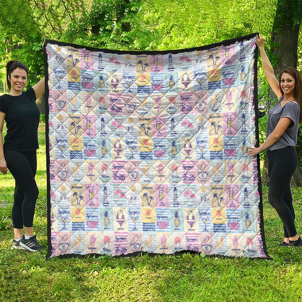 Aloha Summer Posters Grunge Textures Quilt