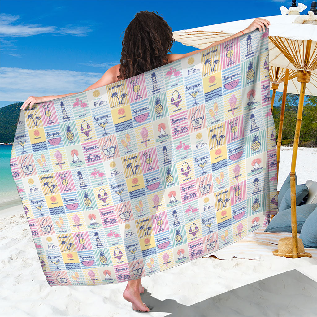 Aloha Summer Posters Grunge Textures Sarong LT01 One Size 44 x 66 inches Multicolor - Polynesian Pride
