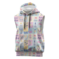 Aloha Summer Posters Grunge Textures Sleeveless Hoodie
