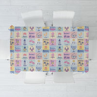 Aloha Summer Posters Grunge Textures Tablecloth