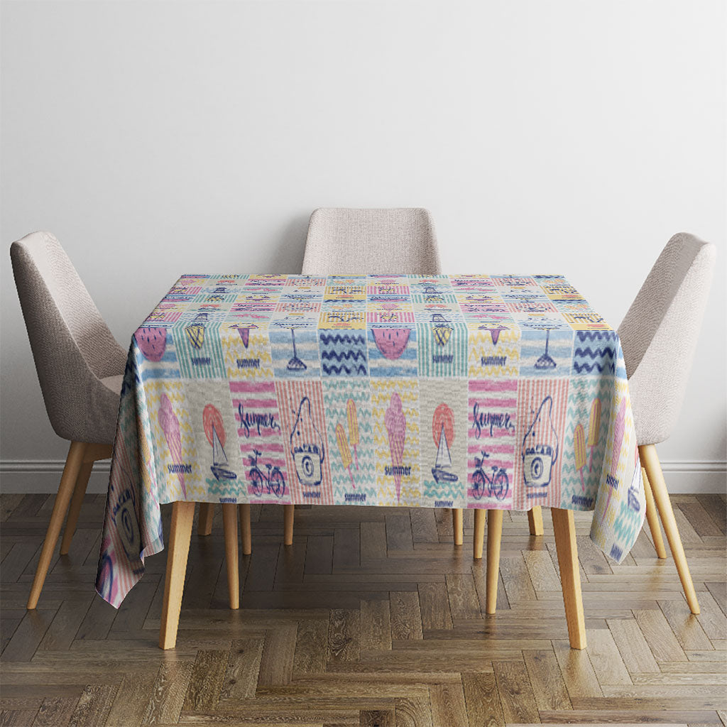 Aloha Summer Posters Grunge Textures Tablecloth